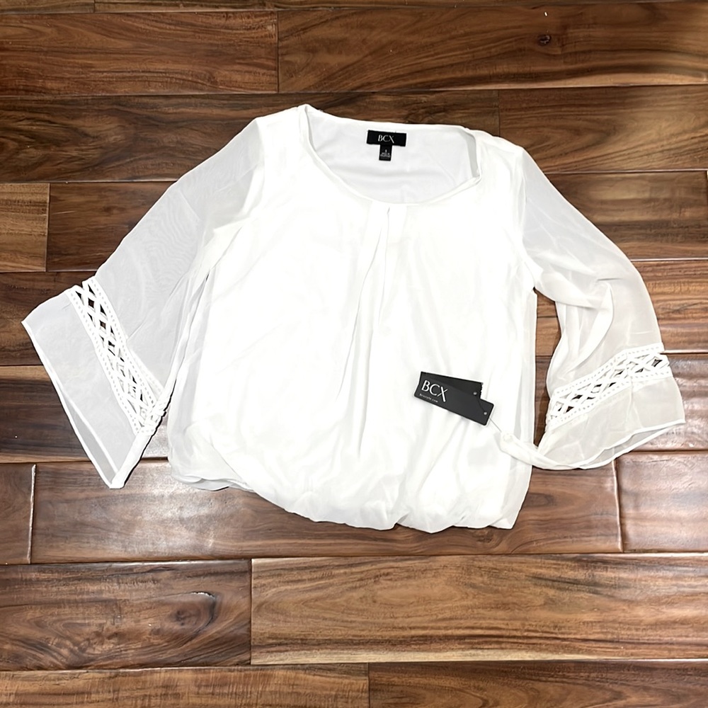 BCX Ivory Blouse -Size Small